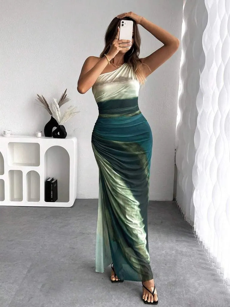 Vestido Midi Eleonora Verde ColeÃ§Ã£o 2025