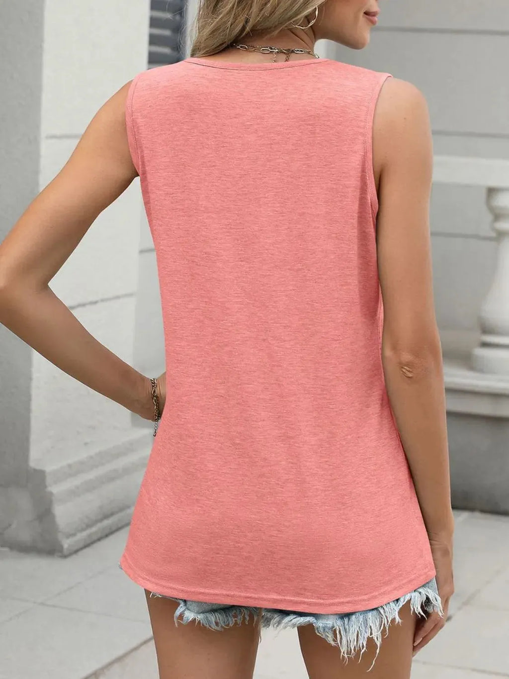 Classic V-Neck Sleeveless Tank Top