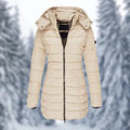 - Puffer - mit Kapuze - Winterjacke - Damenbekleidung