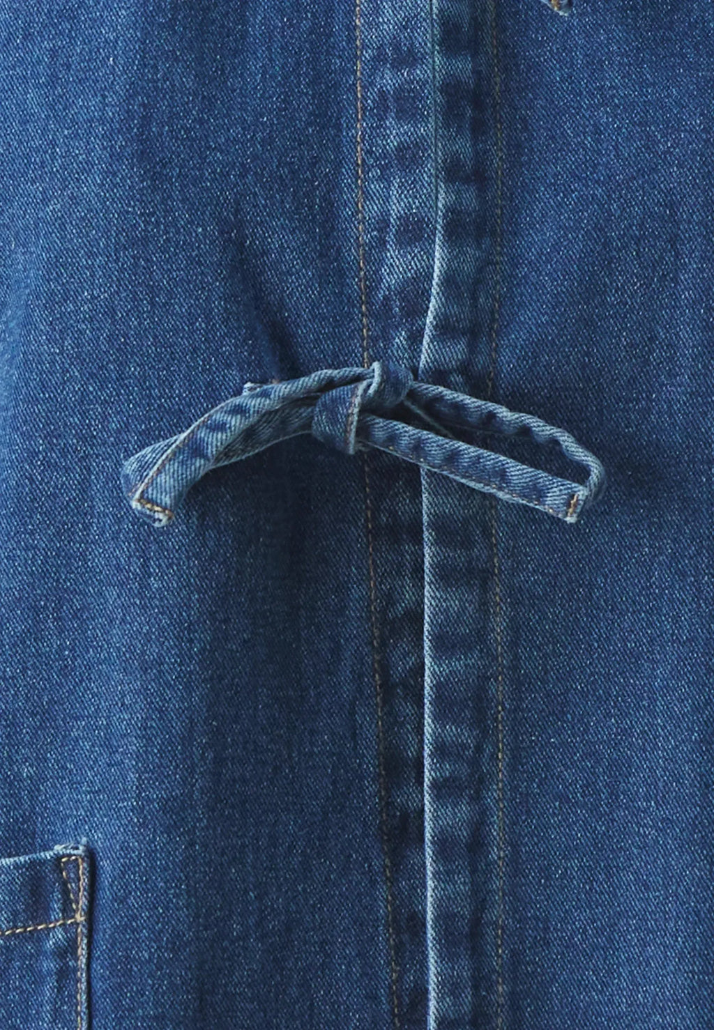 LUCY | Dames Denim Jack met Strikdetail en Zakken