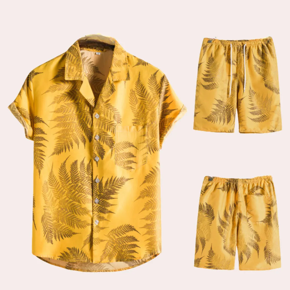 Herren Hawaii Zweiteiler