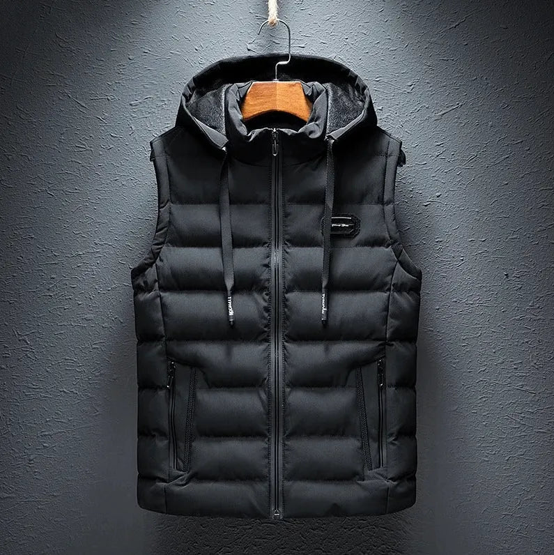gesteppte Outdoor Hoodie Weste