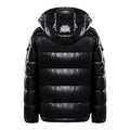 Daunenjacke Schwarz GlÃ¤nzend