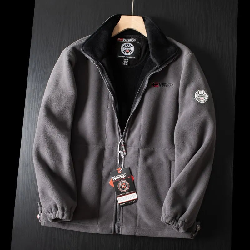 Warme Sherpa-Jacke