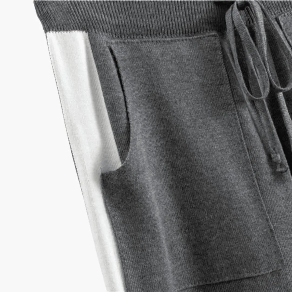 Womenâ€™s Two-Piece Sweater Set with Long Sleeves and High-Neck Collar