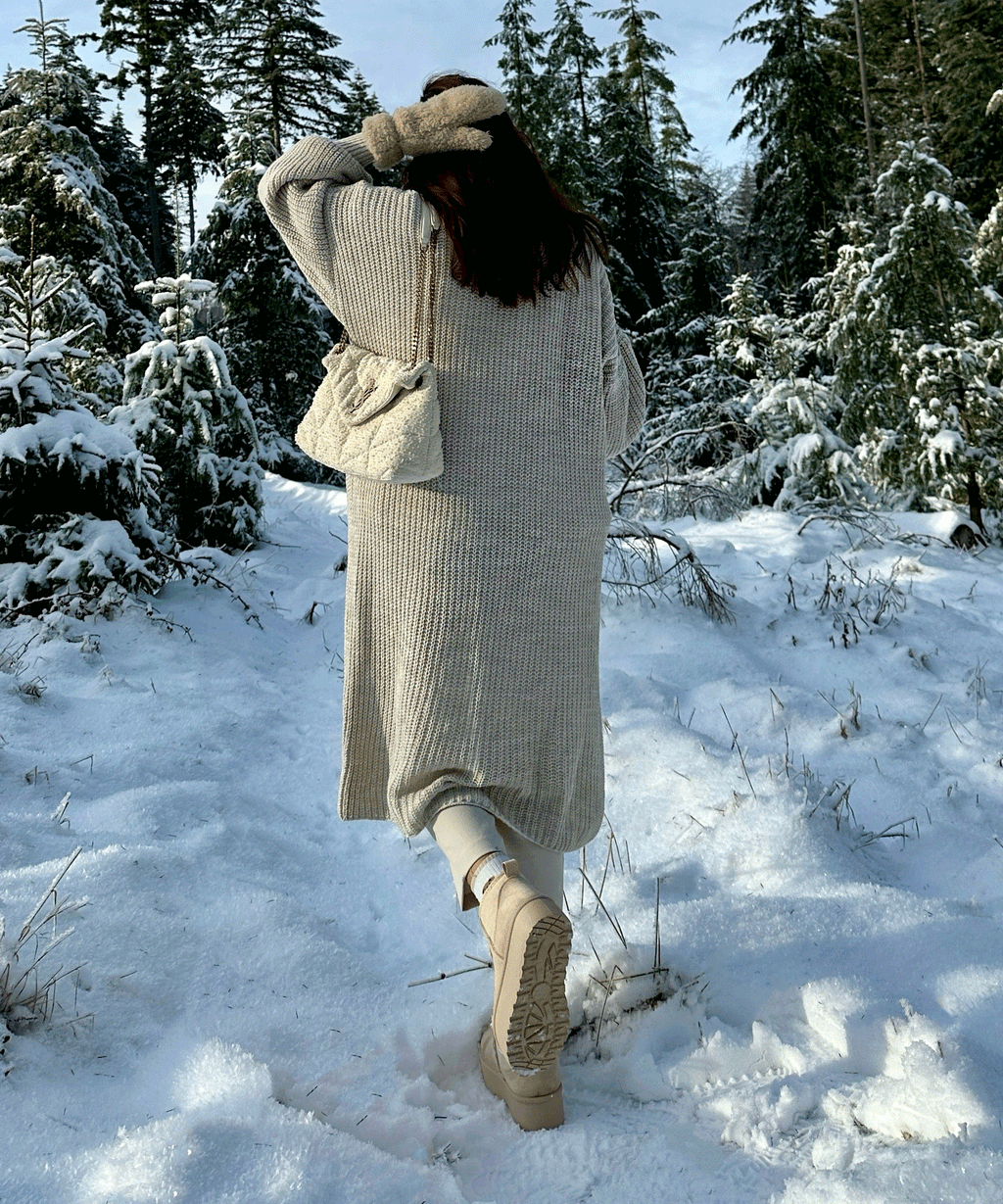 Beige Boots Dames – Warm, Gevoerd, Comfortabel & Modieus