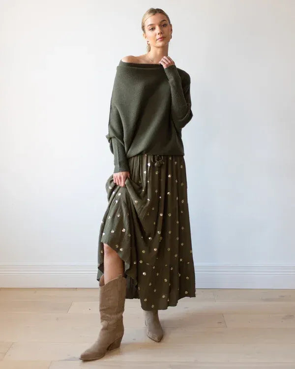 Mariemiâ„¢ - Asymmetrisch Drapierter Pullover