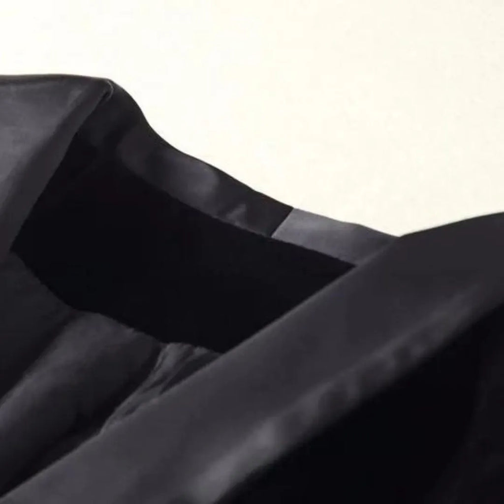 Blazer aus Samt mit Satinaufschlägen