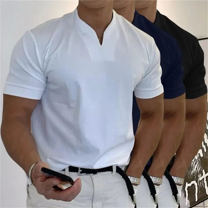 Flexibles Business Lässig T-shirt Für Männer