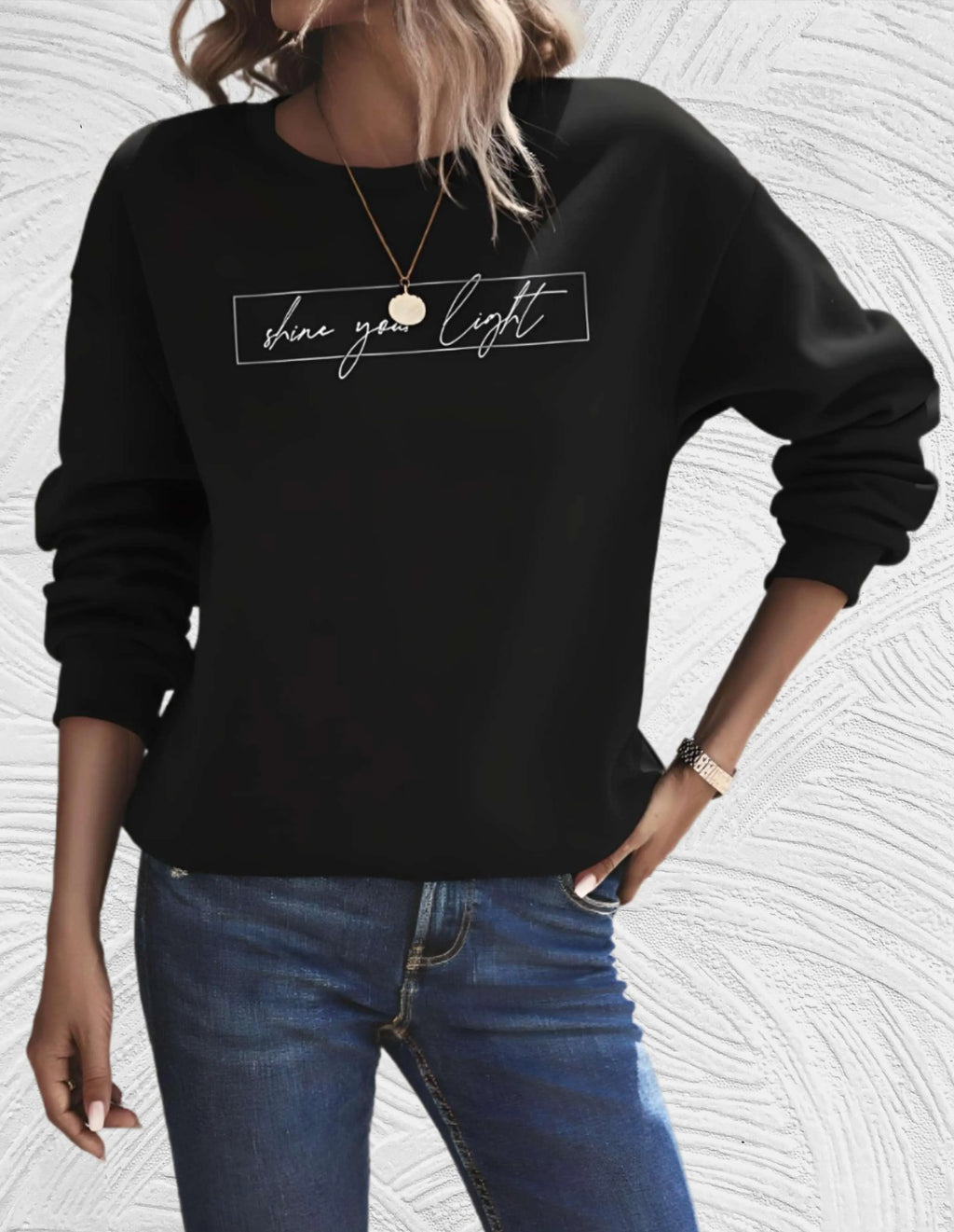 Marije | Casual Sweatshirt with Motivational Print
