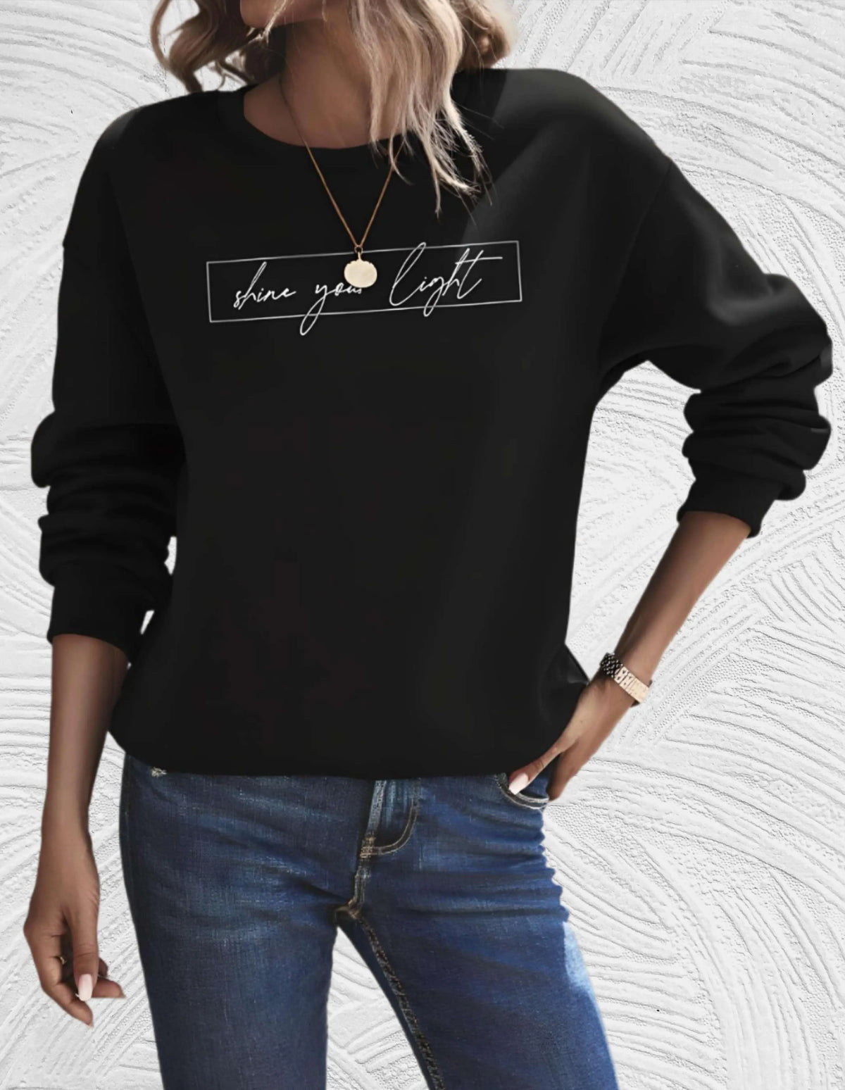 Marije | Casual Sweatshirt with Motivational Print