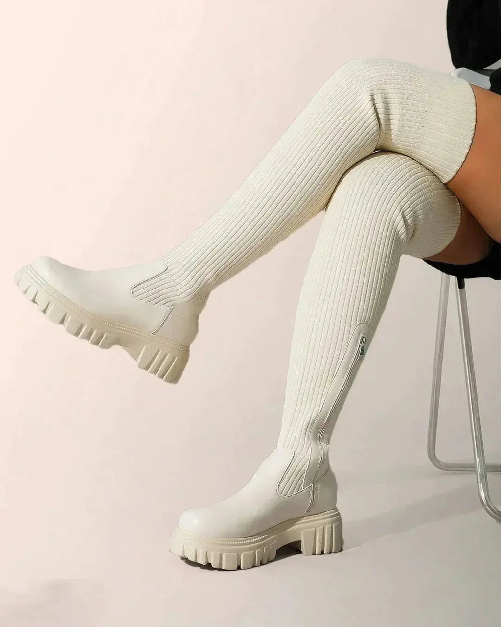 ABBY | Hoge Laarzen Met Stretch, Comfortzool & Tijdloos Design Voor Dames