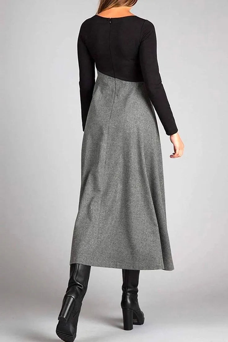 Joselyn |  Elegantes Maxikleid mit Langarm für Stilvolle Anlässe