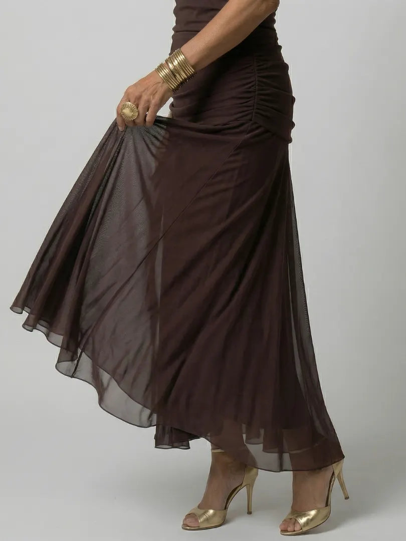 Calen | Off Shoulder Flow Midi Dress