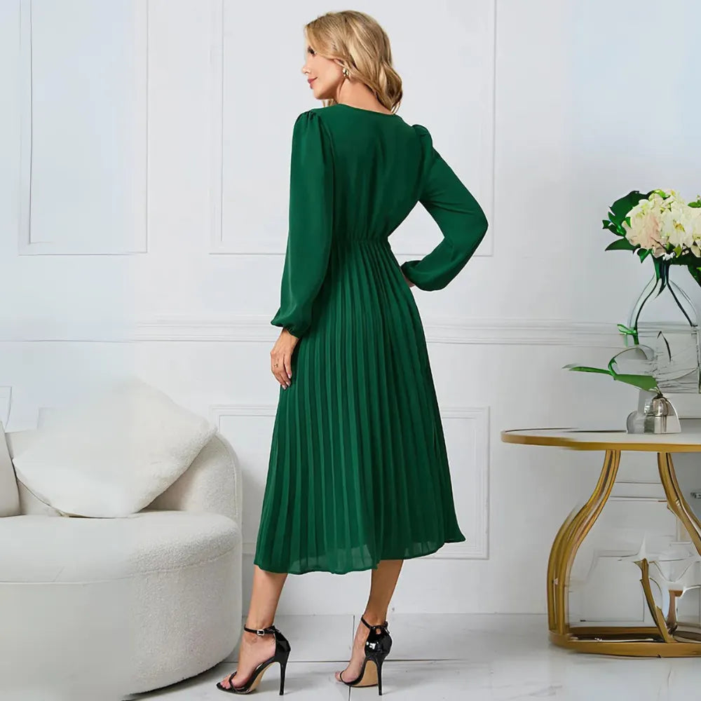 Serina | Pleated Wrap Dress