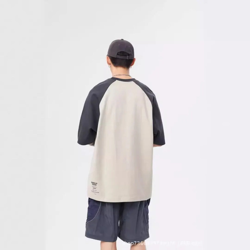 Herren lässiges Raglan-T-Shirt mit urbanem Design und komfortablem Schnitt