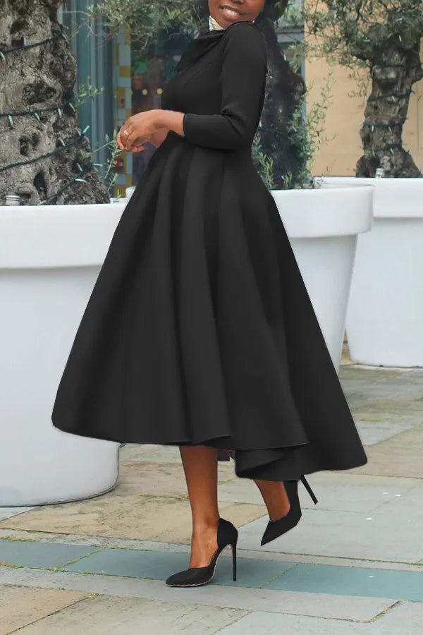 3/4-Ã„rmel Swing-Kleid