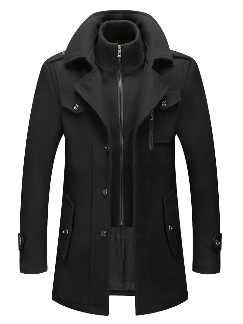 - Doppelkragen-Jacke