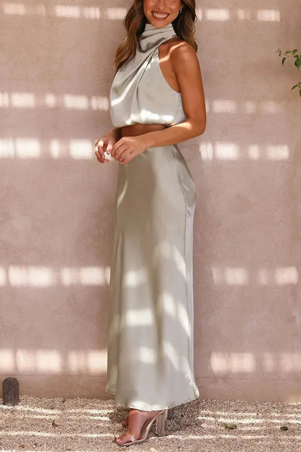 Ivona - Elegant Sæt med Maxinederdel