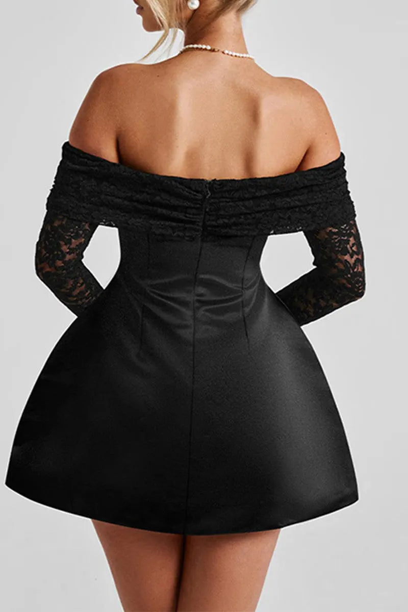 Sexy Lace Off Shoulder Princess Dresses