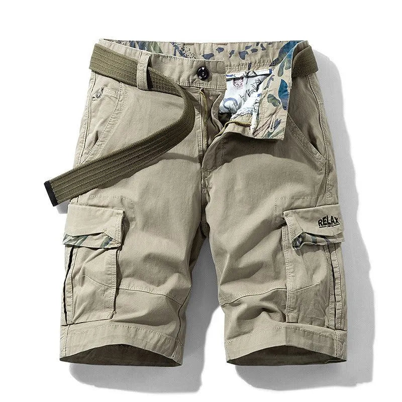Cargo Shorts mit Seitentaschen aus Baumwolle