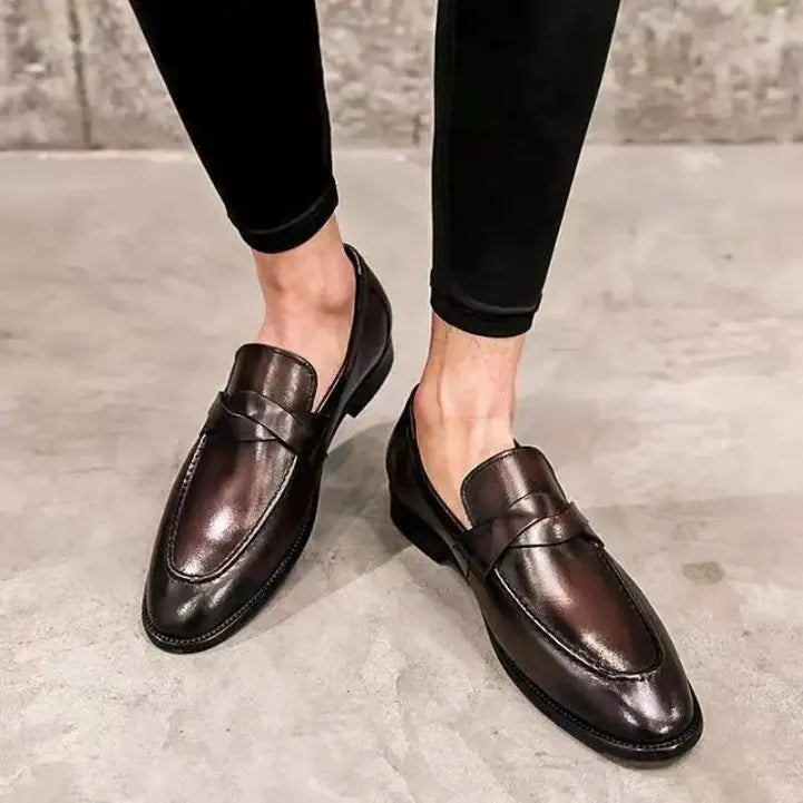 Herren LÃ¤ssig Leder Slipper Leder Slipper FÃ¼r MÃ¤nner