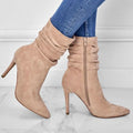 Women's Elegant Ankle Boots with High Heel