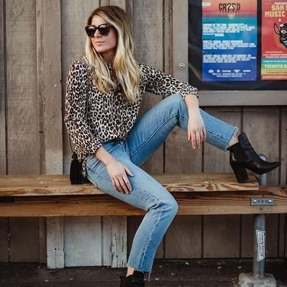 Trendige Bluse im Leo-Muster
