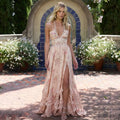 Women's Maxi Dress with Ruffles and Floral Print