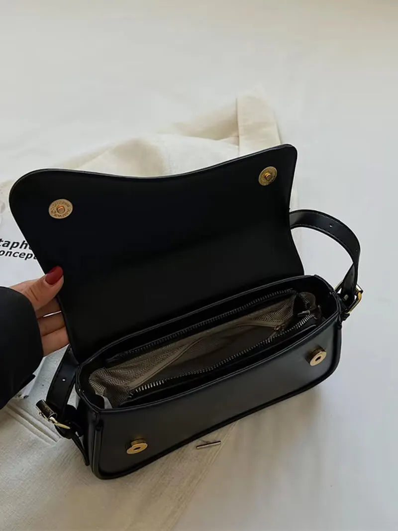 JANITA | Dames Schouder Tas Met strak & Golvend Design - Veelzijdig, Luxe & Modieus