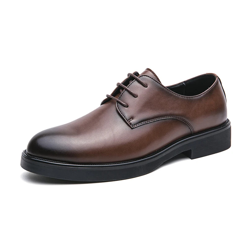 Elegante Herrenschuhe Aus Leder Mit Schnürung Und Rutschfester Sohle