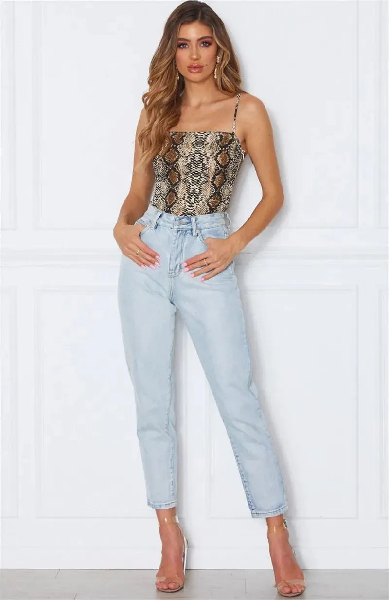 ASSANA | Dames Body Met Slangenprint - Verleidelijk & Stijlvol