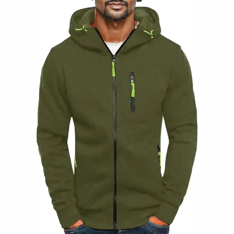 Herren Kapuzenpulli Mit ReiÃŸverschluss Schwarz Kapuzenpullover