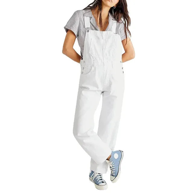 Stilvoller Denim Overall Mit LÃ¤ssig Passform