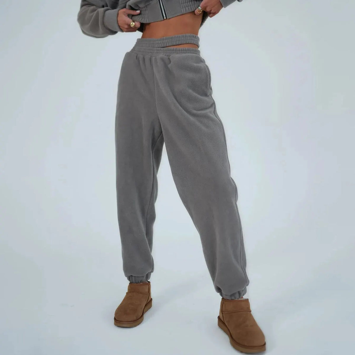 ANASTASIA | Elegante Fleece Trainingsset Voor Dames – Zacht, Flatterend & Ideaal Voor Stijlvolle Cozy Days