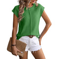 Elegant Classic Women's Top with Short Sleeves