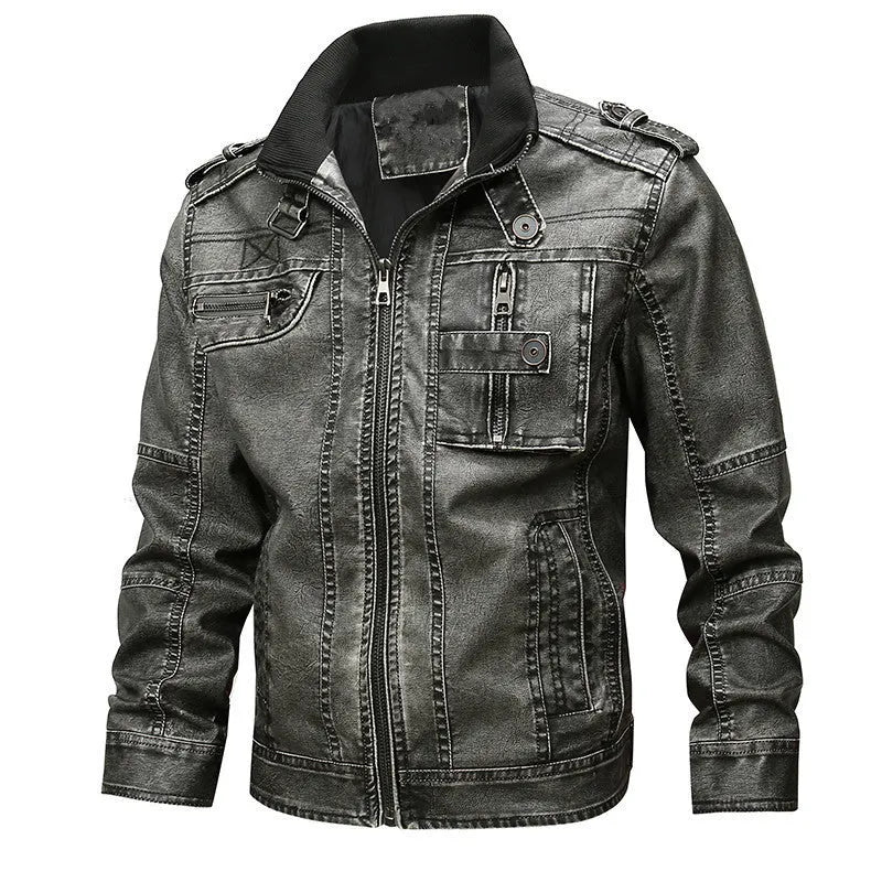 Klassische Lederjacke fÃ¼r MÃ¤nner