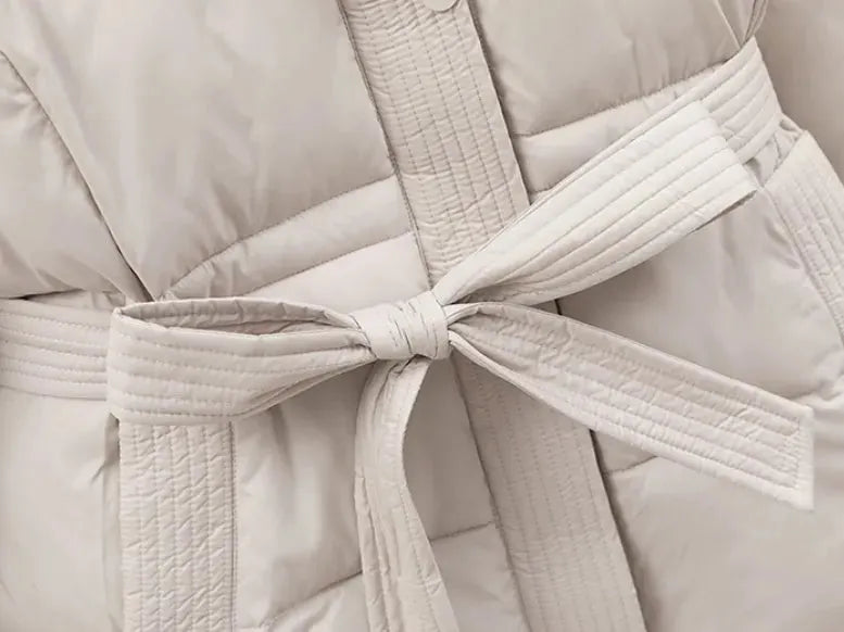 Dames Winterjas Parka Met Ceintuur | Ultieme Warmte & Verfijnde Silhouet