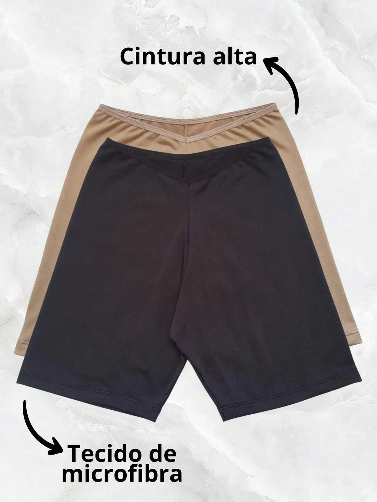Kit 2 Short AnÃ¡gua Segunda Pele