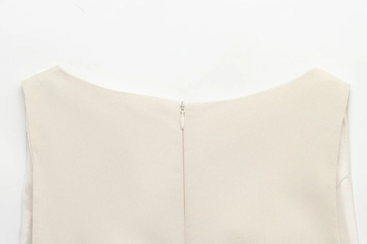 MIREILLE | Blazerstijl Dames Top Met V-Hals en Tailledetail - Stijlvol, Elegant & Perfect voor Avondjes uit