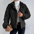 MAEVA | Korte Dames Teddyjas Met Borstzakken – Warm, Modieus & Perfect Voor Winterse Looks