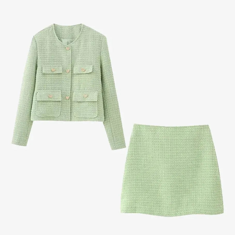 Elegantes, tailliertes Zweiteiler-Set