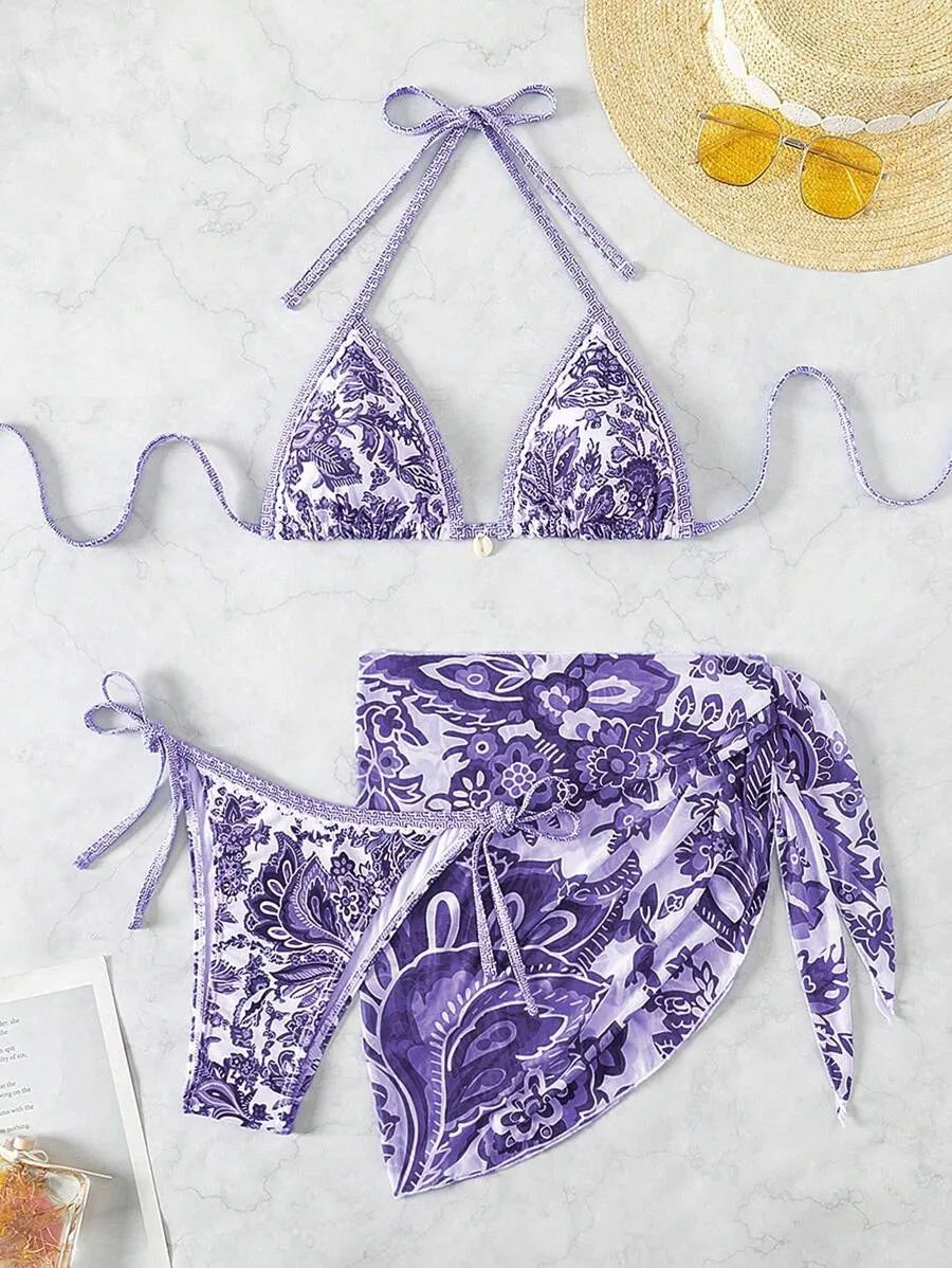 Conjunto Estampa Roxo