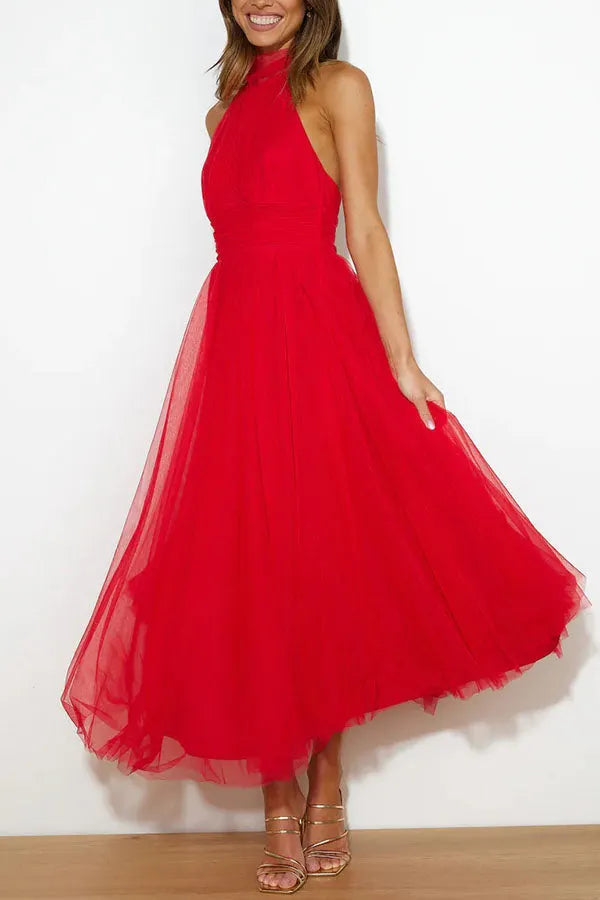 Feminines Sommerkleid mit flieÃŸendem Rock & eleganter Silhouette