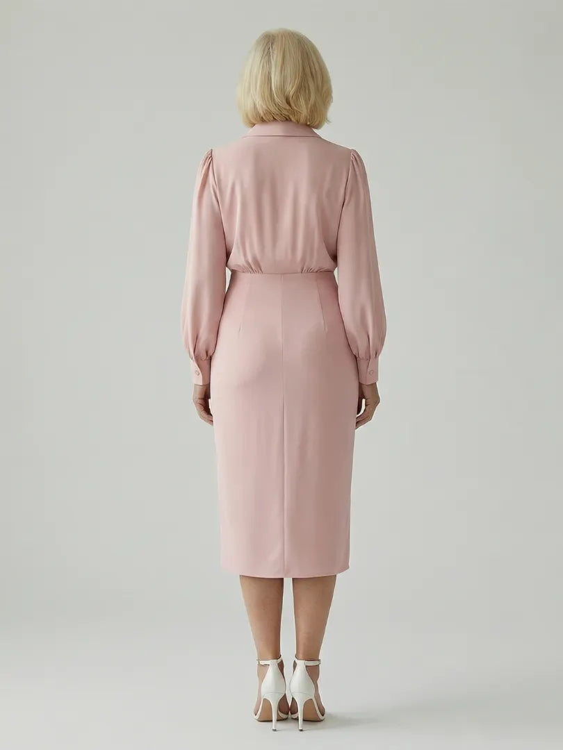 Eloria | Calm Front Midi Dress