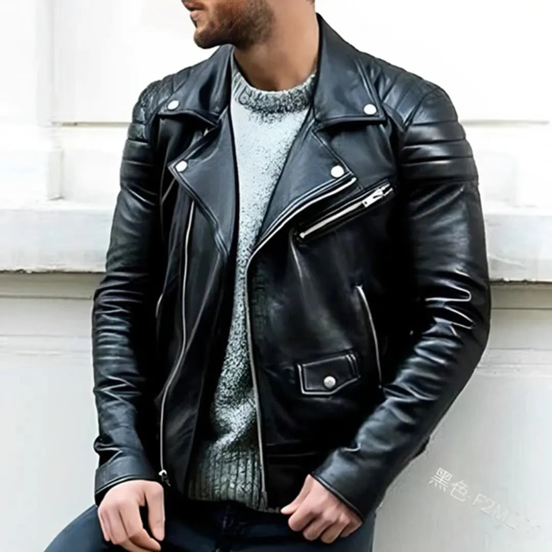 Bikerjacke aus Leder für Männer
