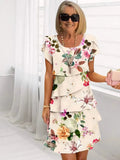 Damen Maxikleid mit Blumenmuster