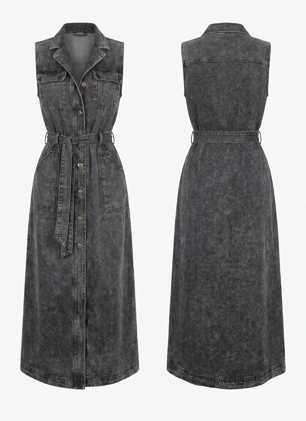 Robe longue en jean Lola