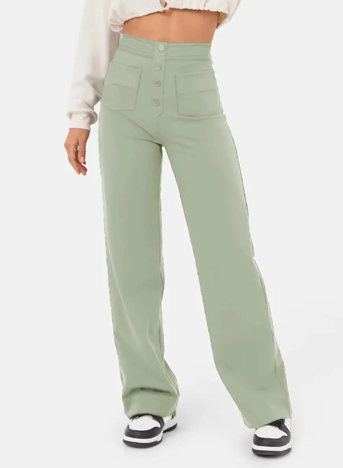 Amalie | High Waist Wide Leg Pants