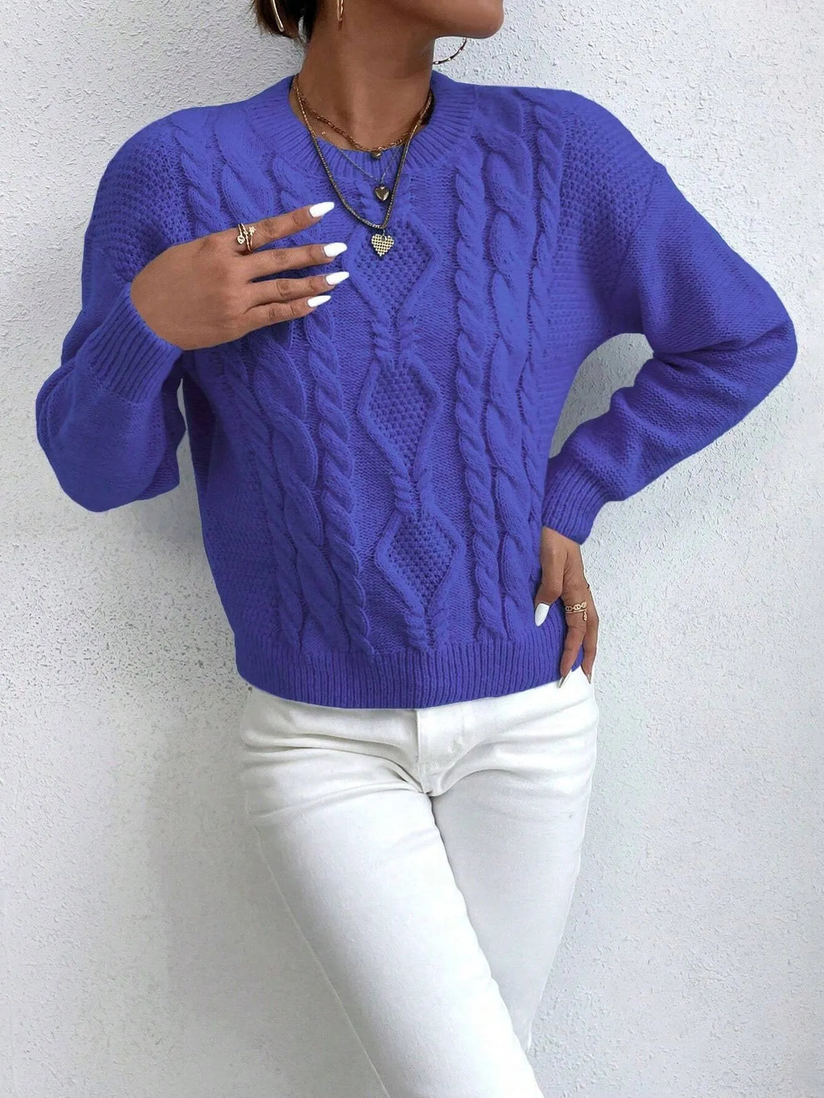 SuÃ©ter Feminino Tricot Gabyelle Azul